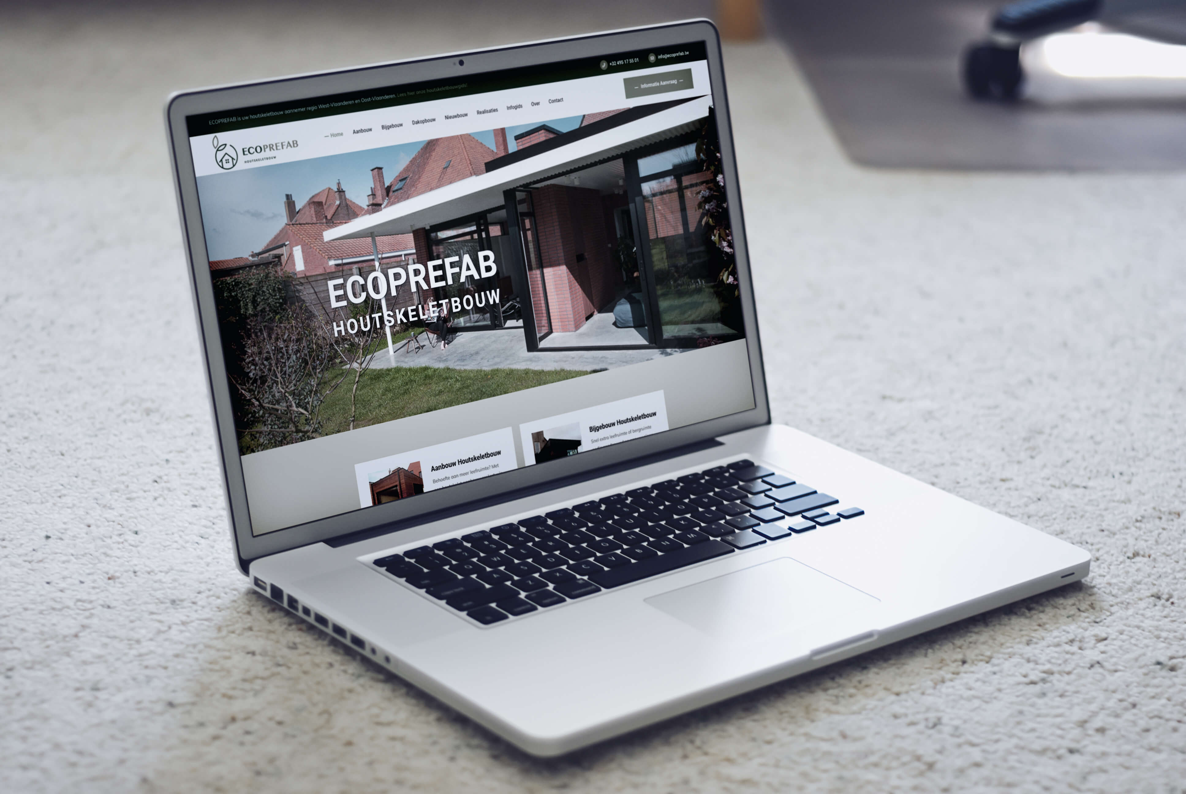 Professionele website voor ECOPREFAB